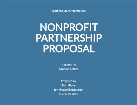 Non-Profit Proposal Templates