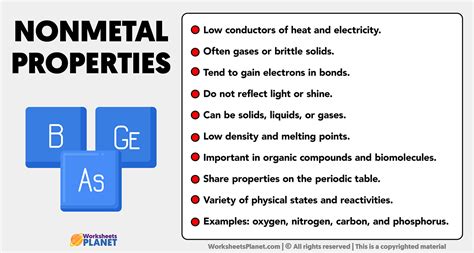 Properties of nonmetals