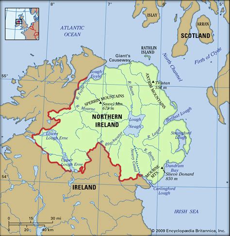 Map of Northern Ireland