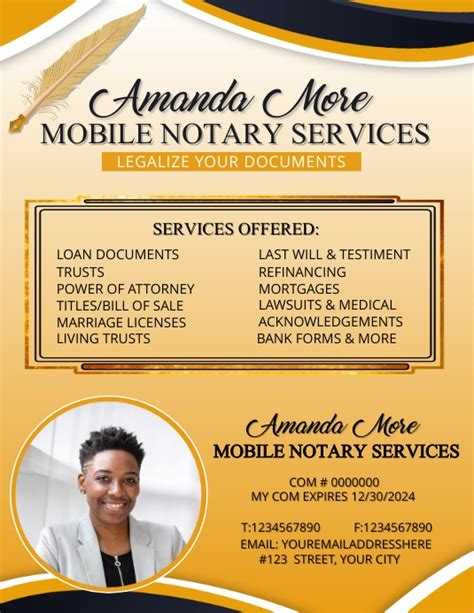 Notary Flyer Template Word