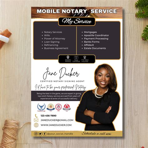 Notary Flyer Templates