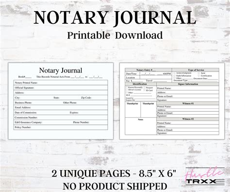 Notary Journal Example 5