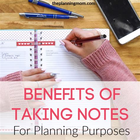 Description of Note Card Benefits Ideas