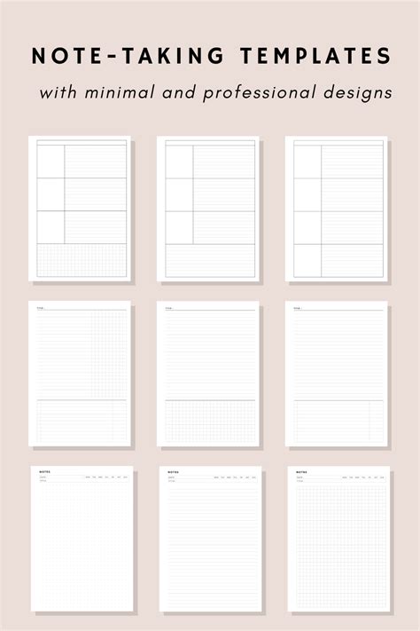 Note Taking Templates