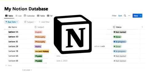 Notion Database