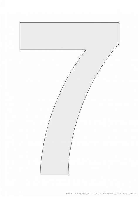 Number Stencil 7