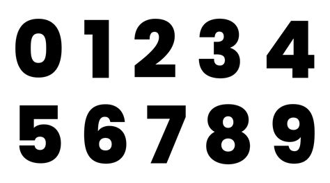 Number Templates Printable