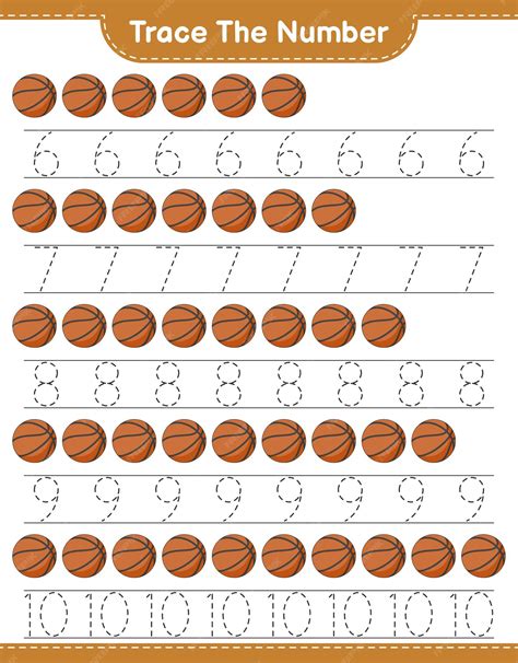 Number tracing printables