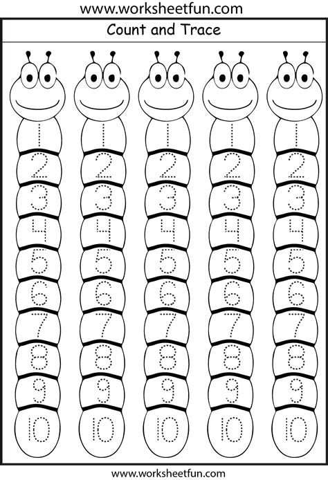 Number tracing printables