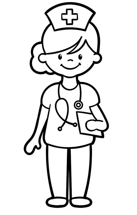 Nurse coloring pages image 6