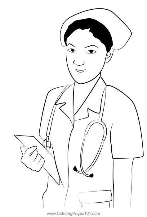 Nurse coloring pages image 8