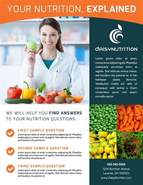 Nutrition Advice Flyer