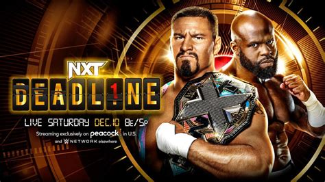 NXT Live Event Match Card