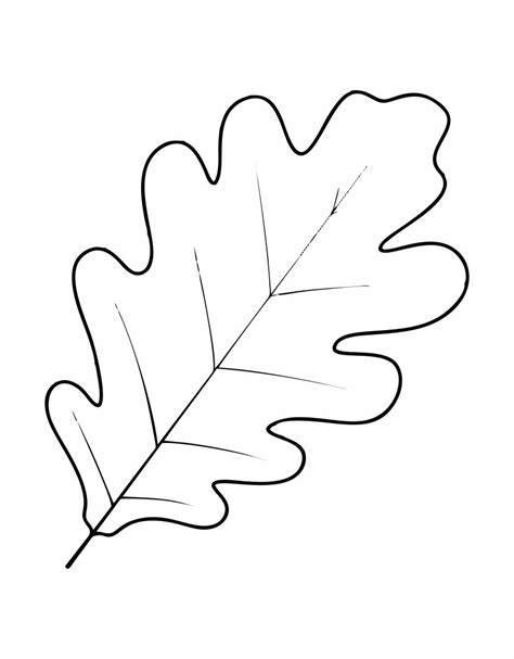 Oak Leaf Template