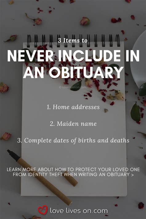 obituary elements