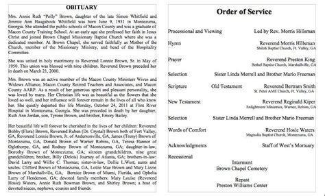 Step-by-step obituary guide