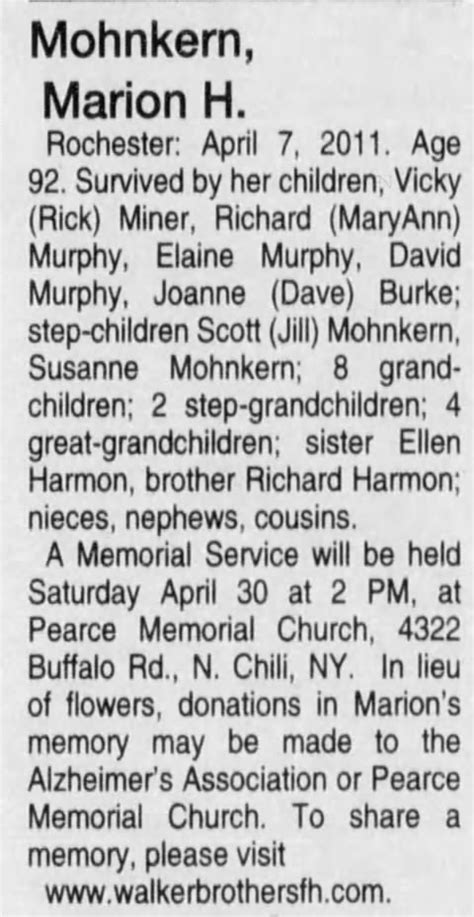 obituary notices