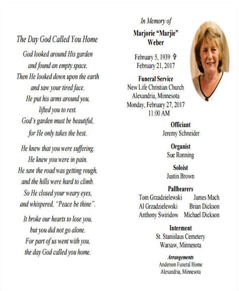 Obituary Style Example