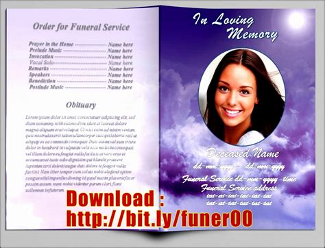 Obituary Template Ideas