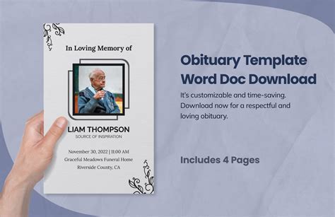 Using obituary templates