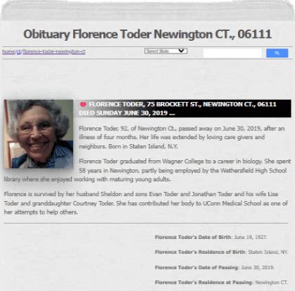 Websites for publishing obituaries