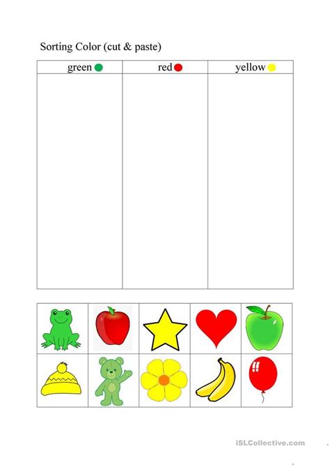 Object Sorting Printables