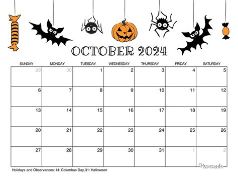 October Calendar Tips Image 1