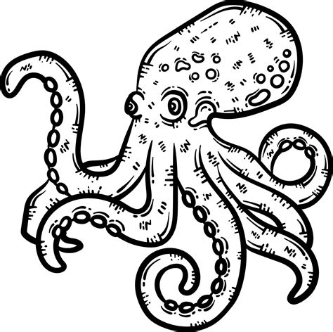 Octopus coloring page printables for adults