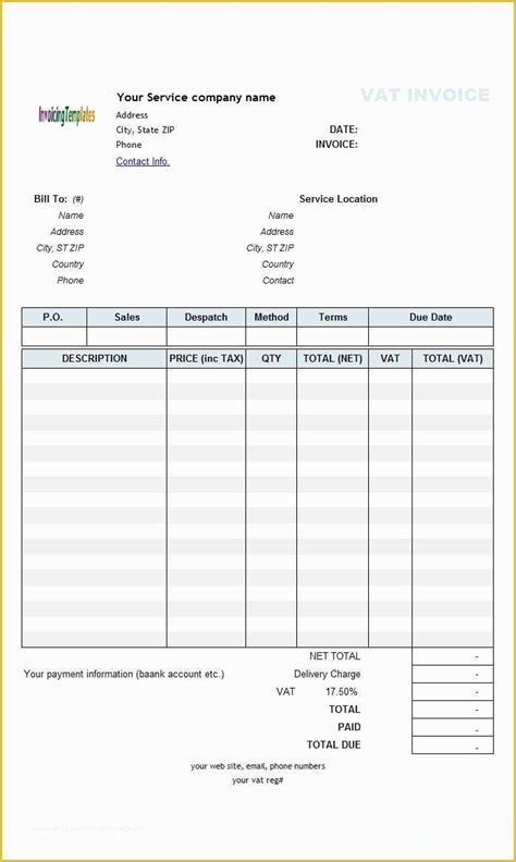 Office 365 Invoicing Templates