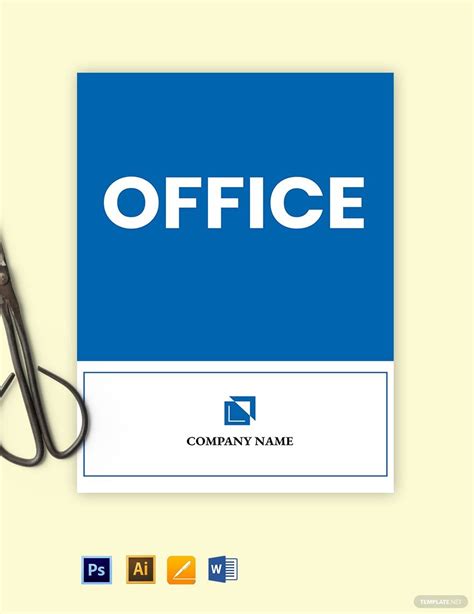 Office Sign Templates