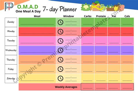 OMAD Planner Print 1