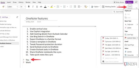 OneNote Advanced Features