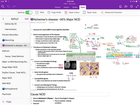 OneNote Note Taking