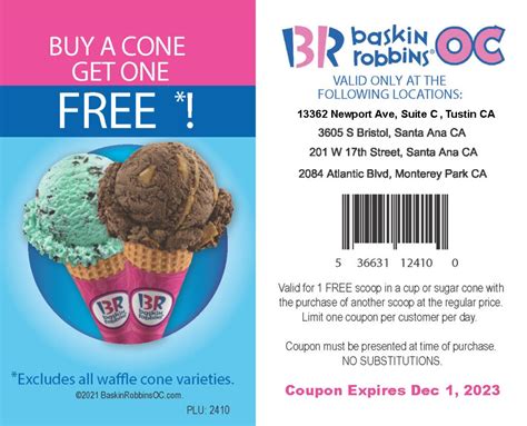 Online Ice Cream Coupons