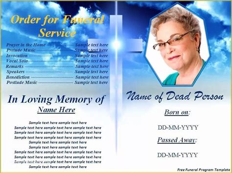 Online Obituary Template