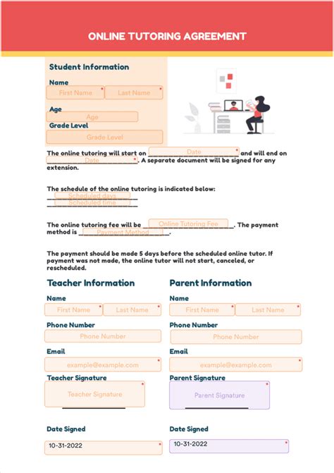 Online Tutoring Contract Template