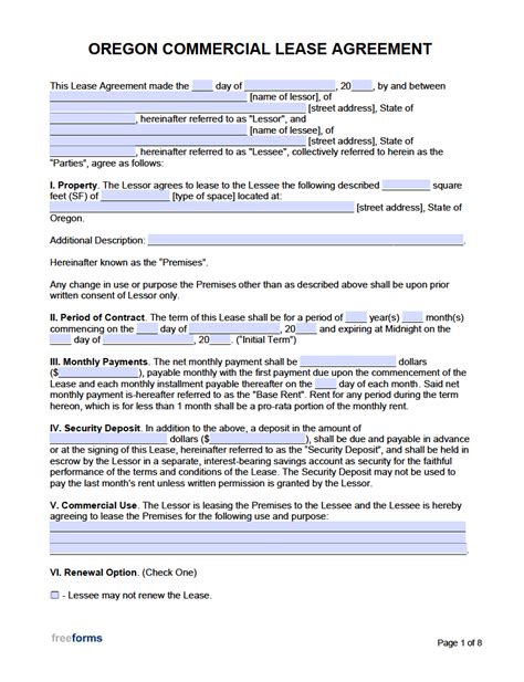 Oregon Lease Components