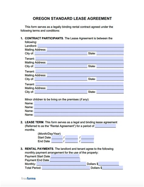 Oregon Lease FAQ