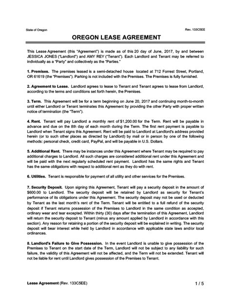 Oregon Lease Litigation