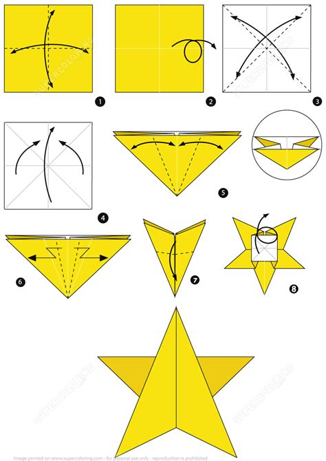 Origami Star Prints