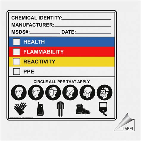 Osha Secondary Container Label Template 6