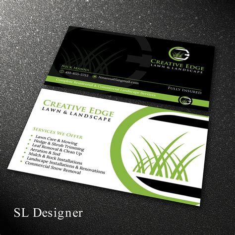 Outdoor Landscaping Business Card Examples