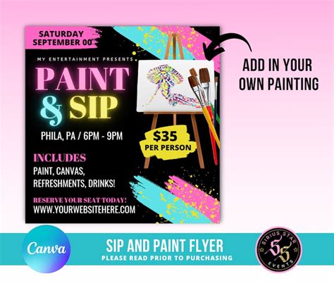 Description of Paint and Sip Pop Culture