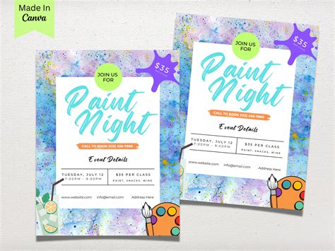 Paint Night Template 5