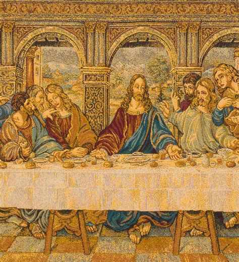 Painted Canvas of the Last Supper