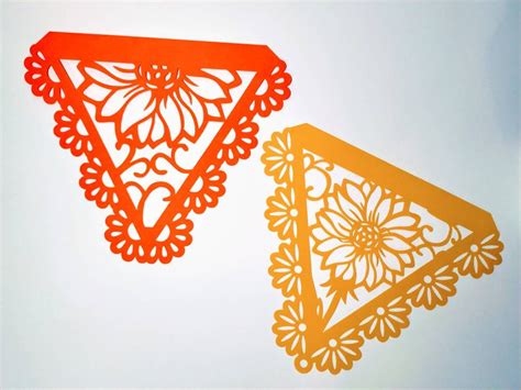 Cutting out Papel Picado design