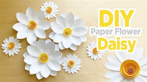 Paper crafting daisy templates for card making