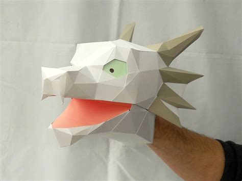 Paper Dragon Puppet Templates