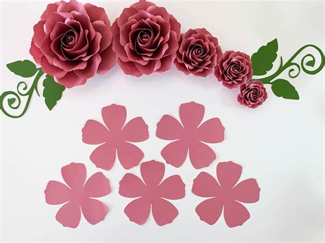 Paper flower templates