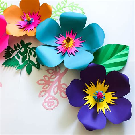 Paper Flower Templates Printable Ideas for Parties